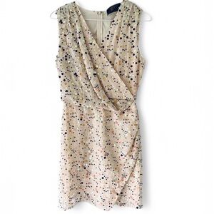 Cream Sequin Mini Shift Dress